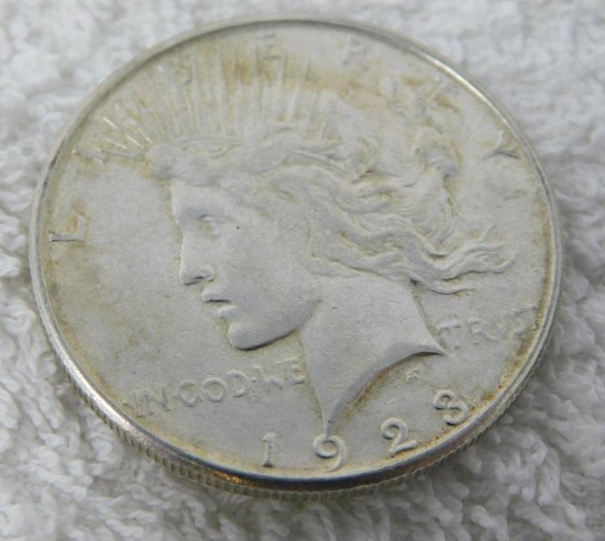 1923 US Peace Silver Dollar coin