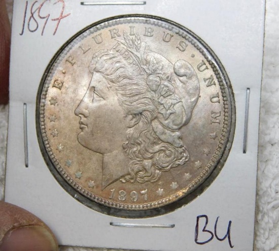 1897 US Morgan Silver Dollar Coin