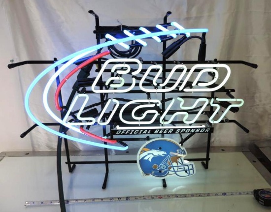 Bud Light Denver Broncos Neon sign.