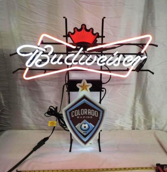 31x33" Budweiser Colorado Rapids neon.