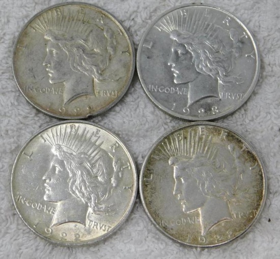 US Peace silver dollar collection