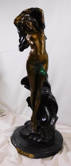Caradarie Nude With Wave Bronze statue