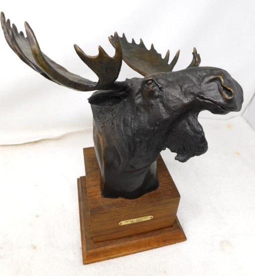 Bill Zubco Limited edition Bronze Moose sculpture