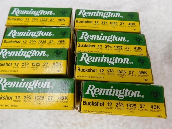 Remington 12 gauge buckshot ammunition