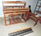 Schacht Spindle Low castle floor loom with accessories.