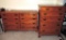 Haywood Wakefield 8 drawer dresser with matching tall chest.