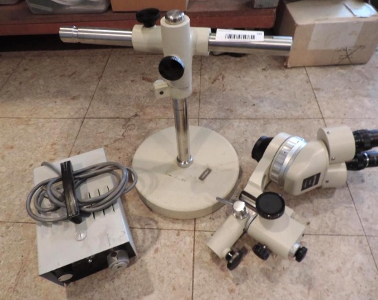Unitron ZSB microscope with Fiber-lite.