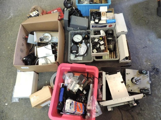 Tools and electronics assortment.