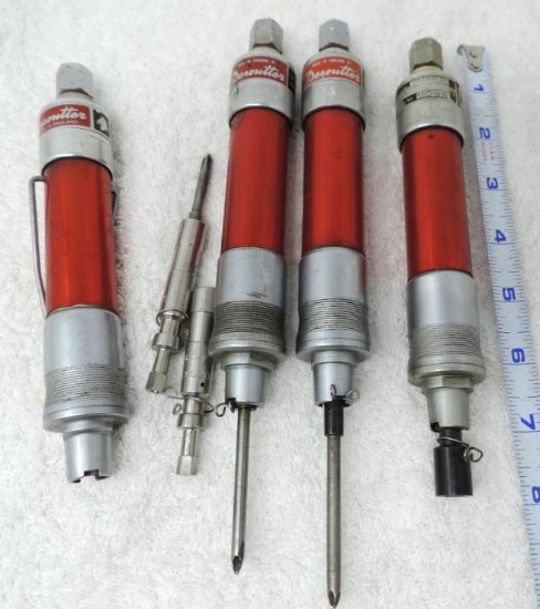 Four Desonutter 2M80 B air-operated drivers.
