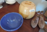 Wooden bowl, early lasts and more.