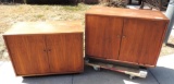 Pair of mid century cabinets.