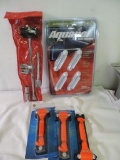 Peterson tire wrench set, Aquapel and 3 emergency hammers.