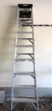 Husky 8' aluminum ladder.