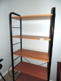 5 Tier metal and wood shelf.