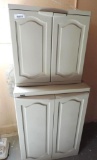 Black & decker plastic cabinet with electrical supplies.