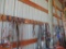 Large assortment of horse tack.