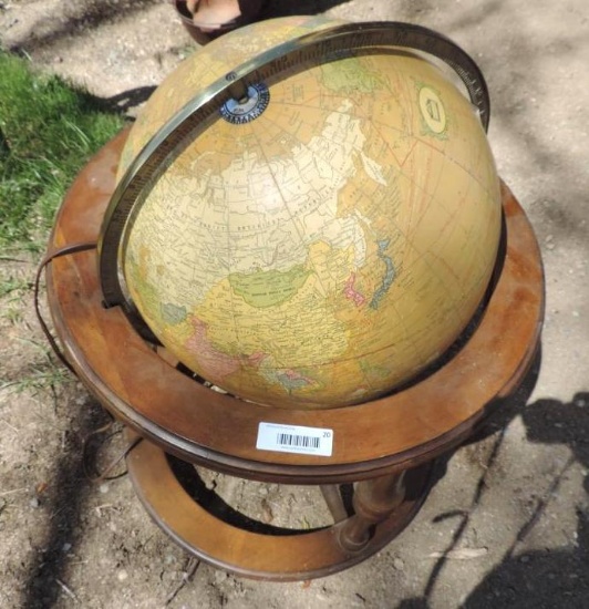 Butler globe on stand.