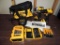 DeWalt 20 volt cordless drills with bits. Tested operable.