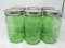 Green Ball Perfection canning jars.