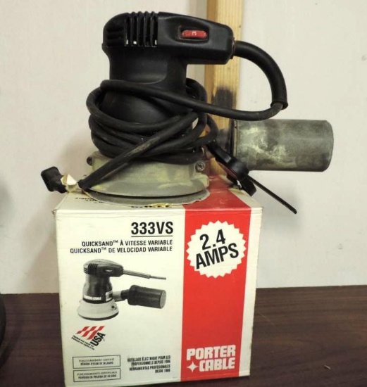 Porter cable 333VS 5" random orbit sander with box.