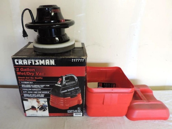 Craftsman 2 gallon wet dry vac and 9" buffer.