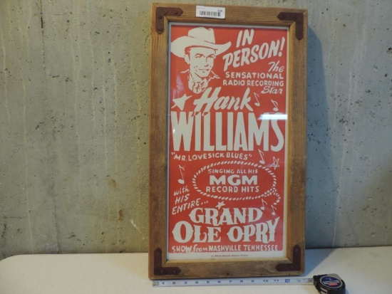 14x25" Hank Williams 2012 Hatch show print.