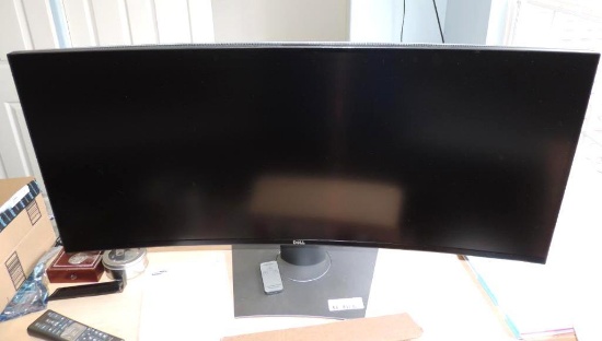38" curved Dell LCD TV / computer screen.