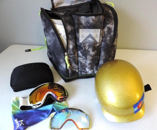 Loaded High Sierra Gear bag with WM1 goggles.