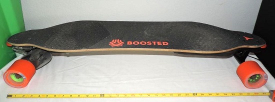 Boosted loaded electric skateboard.