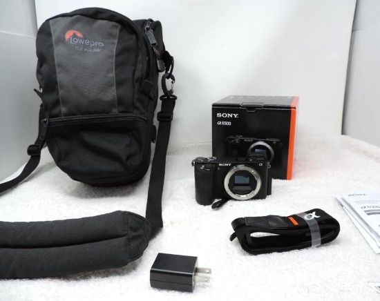 Sony Alpha A6500 4k camera.