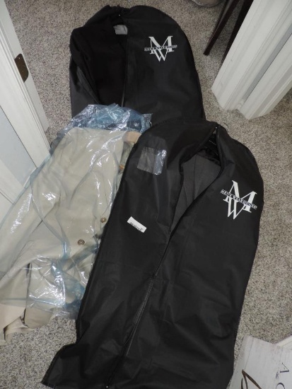 Two men's warehouse suits and Banana republic size 42L jacket.