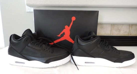 Air Jordan 3 retro shoes with box.