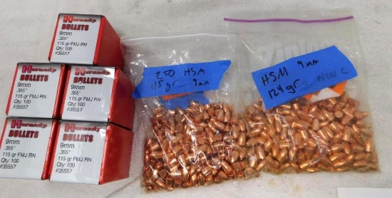 9mm bullets for reloading