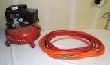 Porter cable Jetstream air compressor with 2 air hoses.