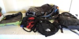 Assortment of bags.