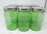 Green Ball Perfection canning jars.