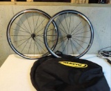 Mavic Aksium bike race wheels.