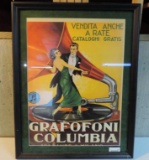 Grafoni Columbia framed poster.