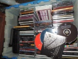 Large box of CD's.