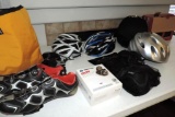 Riding gear assortment.