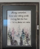 Framed / matted print.