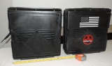 Two model Aul-1 hard plastic ammo cans.