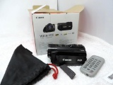 Canon VIXIA HF20 HD camcorder.