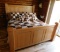 King size oak bed