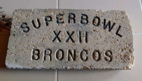 Bronco XXII Superbowl brick