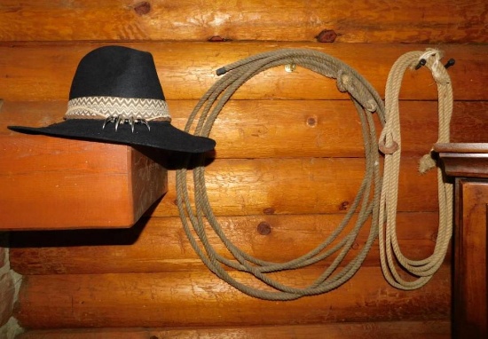 Western lariats and hat