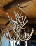 Killer deer antler chandelier