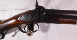 Unmarked antique SXS shotgun