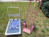 Hand truck and cart.