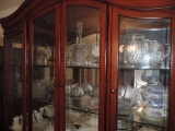 Contents of china cabinet.